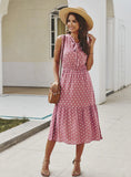 WOMEN WAVE POINT LONG DRESS