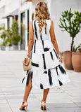 SUMMER PRINTED SLEEVELESS DRESS