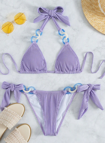 STRAPPED SEXY HALTER BEACH BIKINI