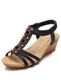 THICK-SOLED WEDGE RETRO CASUAL FASHION SANDALS