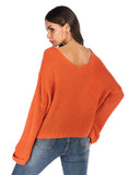 LONG SLEEVE SOLID COLOR SWEATER GIRL