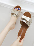 GLADIATOR THICK PLATFORM WEDGES SLIPPERS