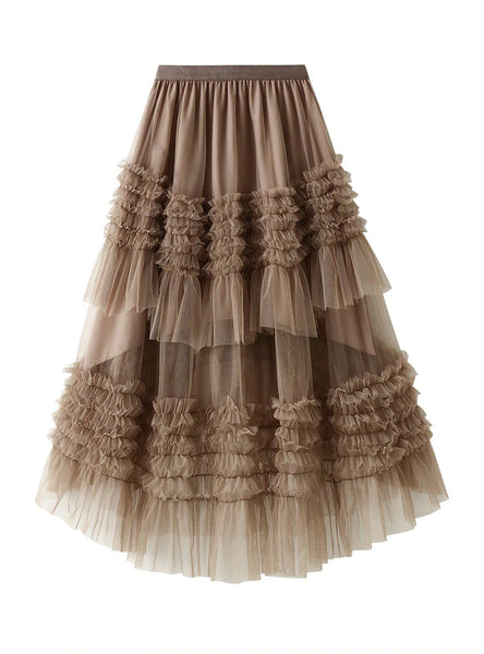 LAYERED CAKE IRREGULAR SKIRT