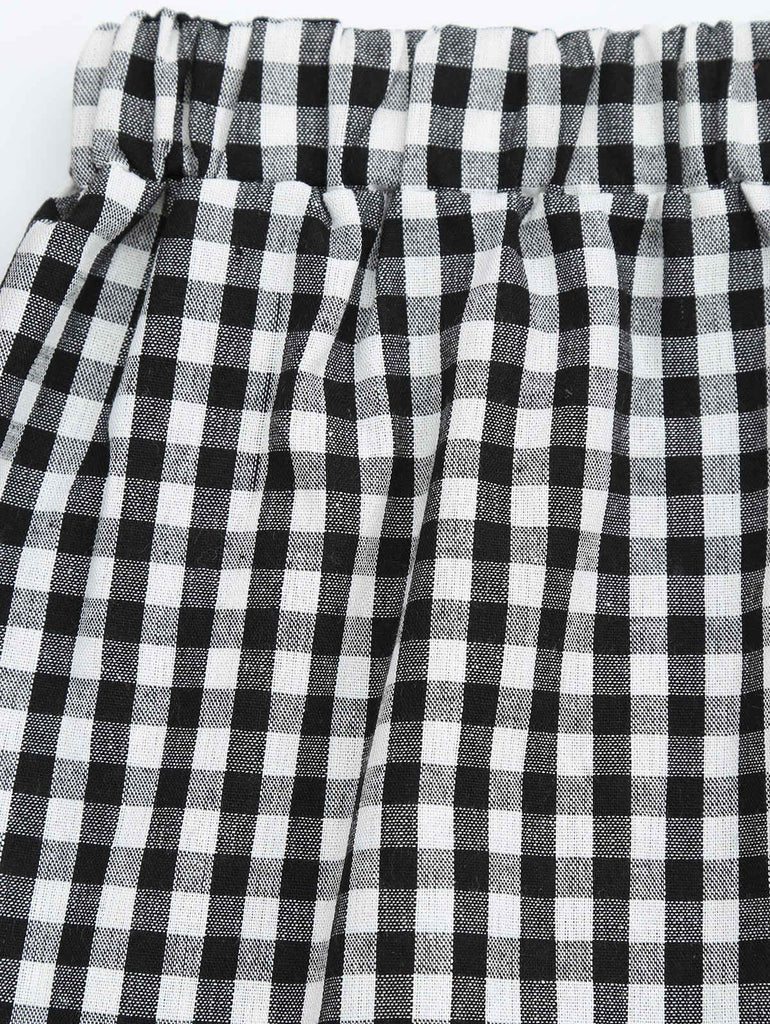 Halter Checked Top and Shorts Set – Ncocon