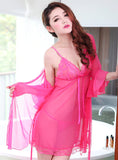 YARN SEXY SLING NIGHTDRESS THREE-PIECE SUIT