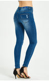 3D EMBROIDERED HIGH WAIST JEANS