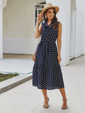 WOMEN WAVE POINT LONG DRESS