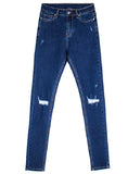 SLIM-FIT ELASTIC PENCIL PANTS JEANS