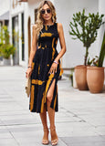 SUMMER PRINTED SLEEVELESS DRESS