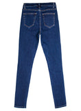 SLIM-FIT ELASTIC PENCIL PANTS JEANS