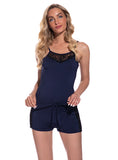 WOMEN'S PAJAMAS SUSPENDERS SHORTS SUIT