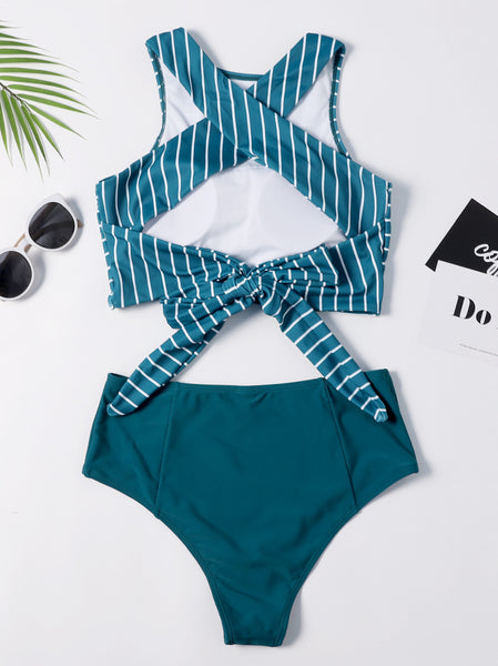 Cami Striped High Waisted Bikini – Ncocon