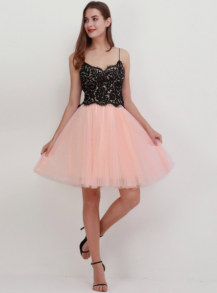 Peach Pink Mesh Sweet Tulle Tutu Skirt