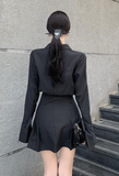 Black Shirt Dress Women Elegant Vintage Long Sleeve Dresses