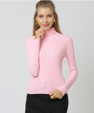 Solid color bottoming shirt autumn new sweater turtleneck plus size sweater