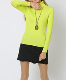 Solid color bottoming shirt autumn new sweater turtleneck plus size sweater