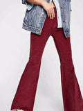 Pretty Color Bell-bottom Pants